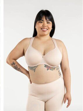 NWT Understance Symmetry FlexWire Lightly Padded Demi Bra in Champagne